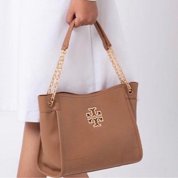 Tory Burch camel color bag - Picture 1 of 15
